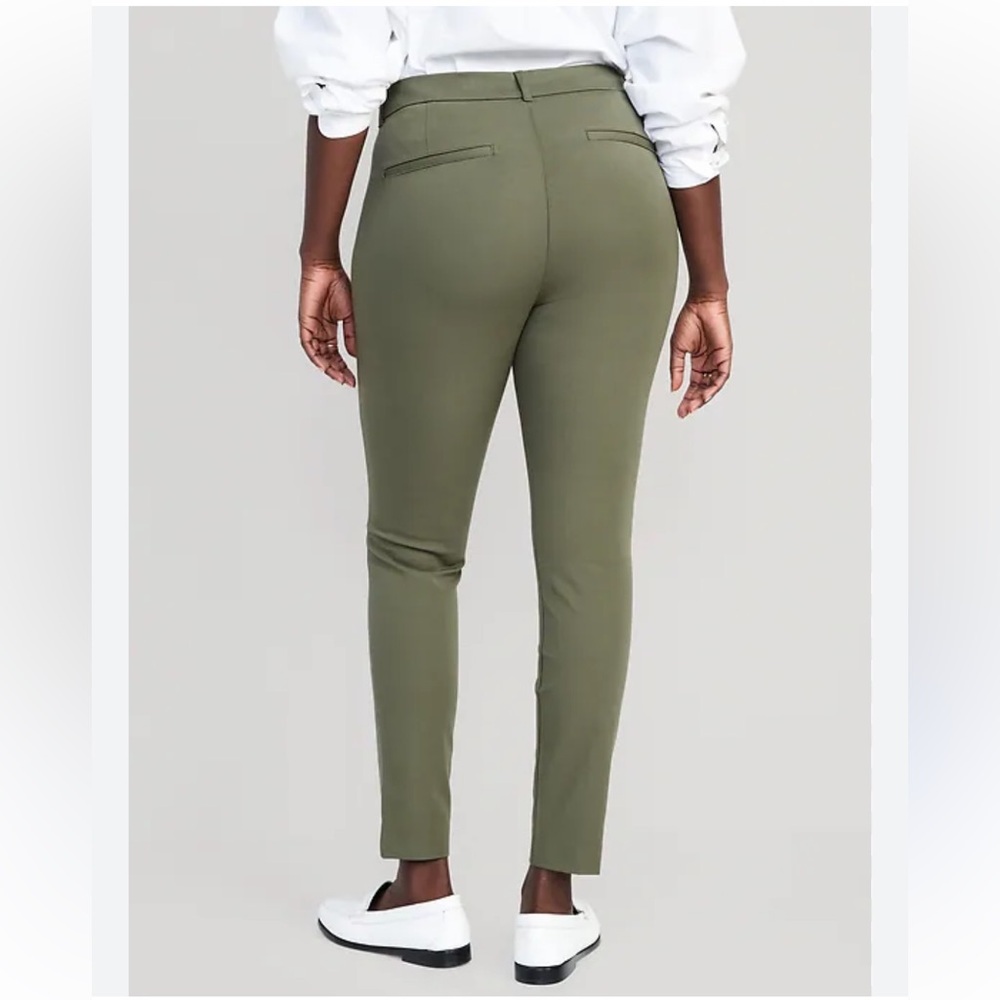 Olive Green High Rise Pixie Skinny Pants Size 14